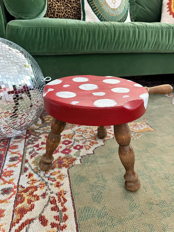 From Time-Out to Toadstool: A Whimsical Makeover for My Favorite Stool