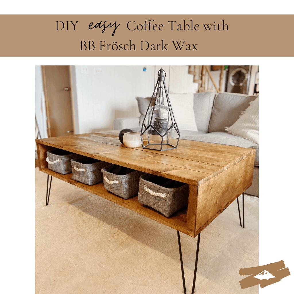 EASY DIY Coffee Table--with DARK wax!