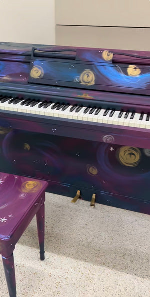 She painted a piano...