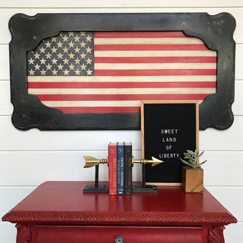 Turn an Old Table into Cool Patriotic Art