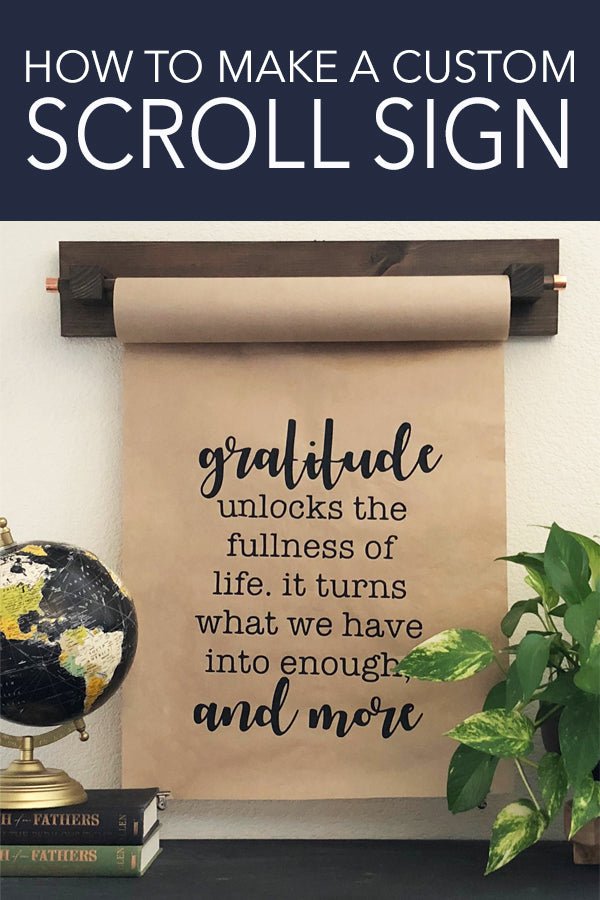 How to Make a Paper Scroll Sign and Holder